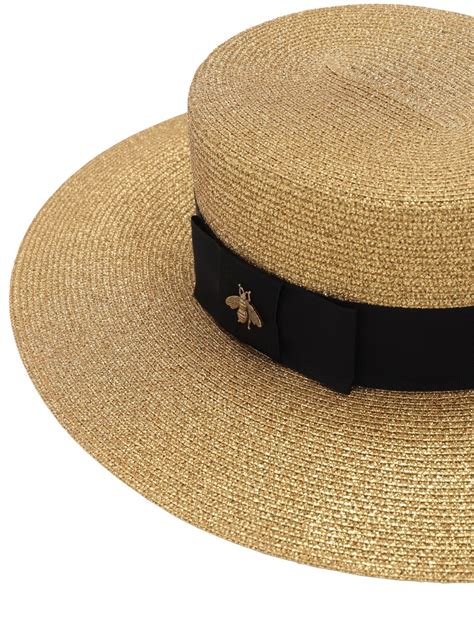 gucci inspired brim hat|gucci straw hat women.